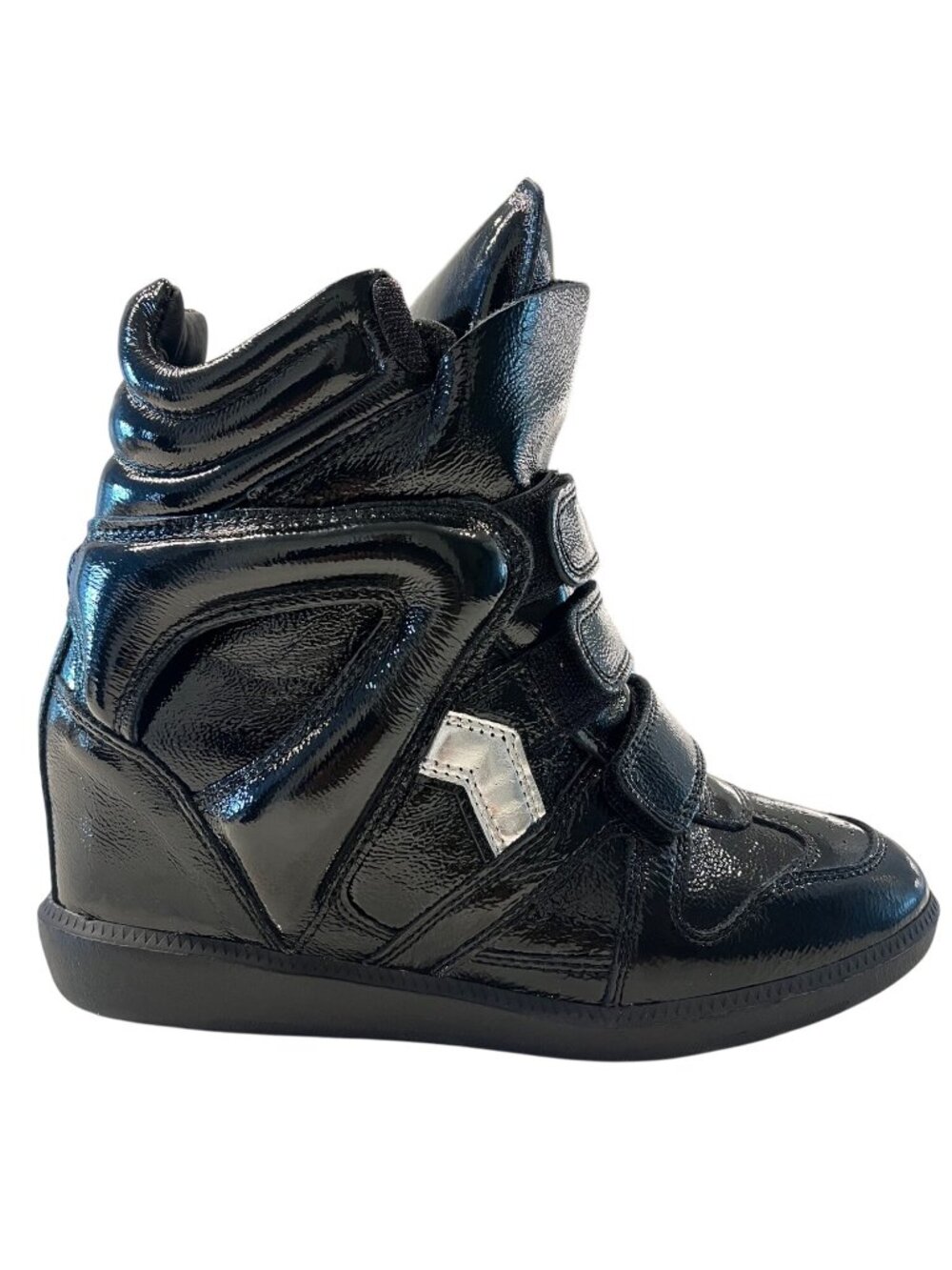 N-8. Isabel Marant Beckett Sneakers Black Silver US 9